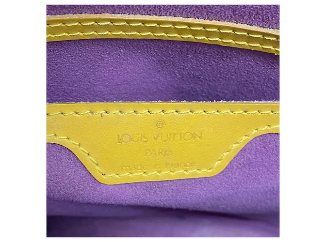 Borsa a Spalla Louis Vuitton Epi Saint Jacques Giallo - vista 5