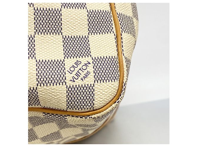 Louis Vuitton Damier Azur Keepall 50 Boston Bag Bianco - vista 6