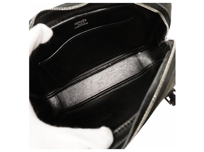 Hermès Bolsa Hermes Plume Elan Doblis Preto - vista 4