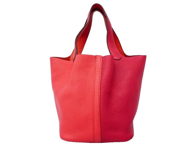 Hermès Borsa Hermes Picotin Lock MM Casaque Rosa - vista 11