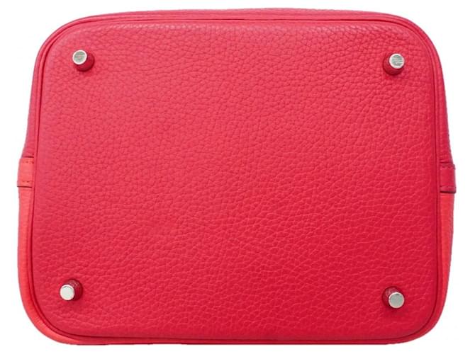 Hermès Borsa Hermes Picotin Lock MM Casaque Rosa - vista 3