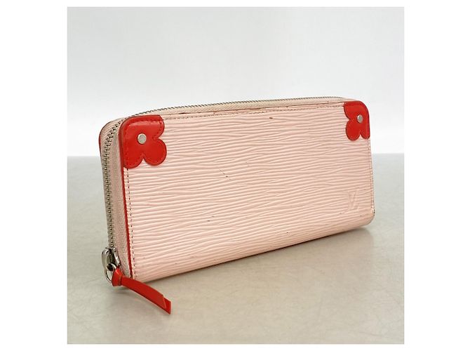 Cartera larga Clemence en piel Epi Louis Vuitton Rosa - vista 2