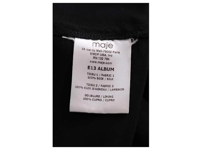 Mono Maje de seda negro - vista 6