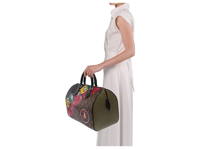 Bolsa LOUIS VUITTON Speedy em Toile Marrom - 103763 - vista 13