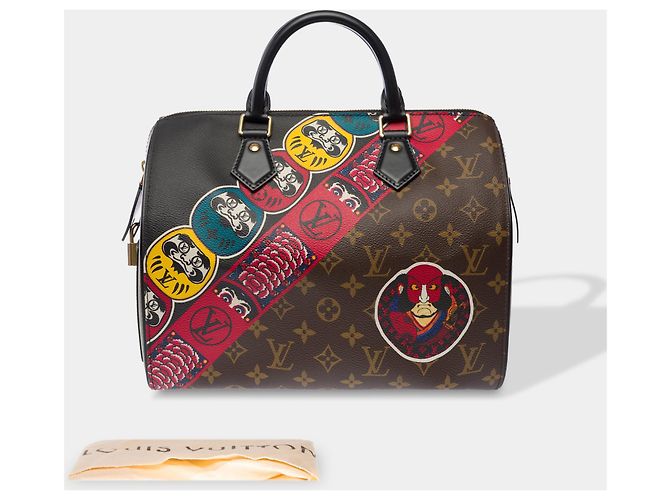 Bolsa LOUIS VUITTON Speedy em Toile Marrom - 103763 - vista 2