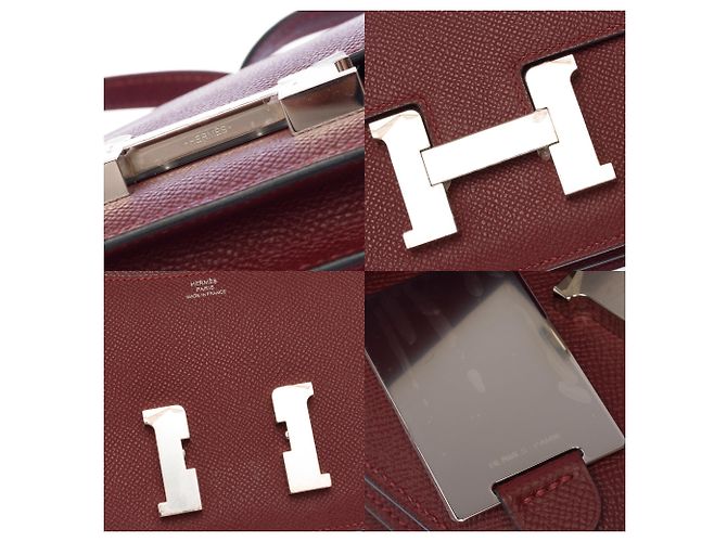 Hermès Borsa HERMES Constance in Pelle Rossa - 103769 Rosso - vista 7