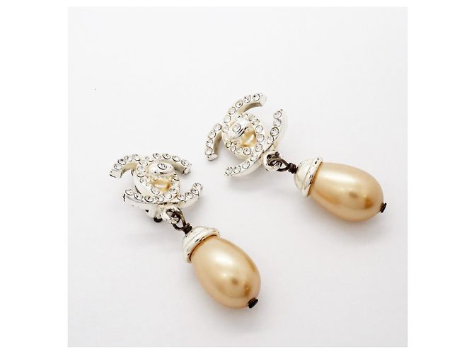 Chanel Clip-Ohrringe Silber - Ansicht 2