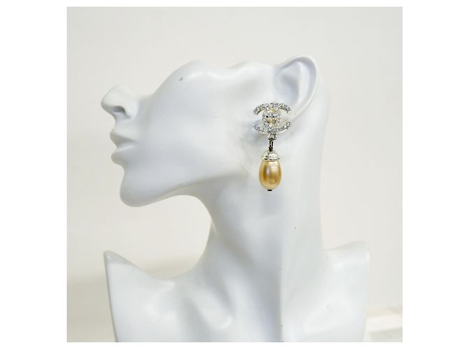 Chanel Clip-Ohrringe Silber - Ansicht 5