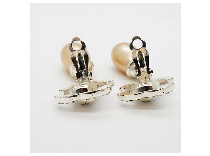 Chanel Clip-Ohrringe Silber - Ansicht 7