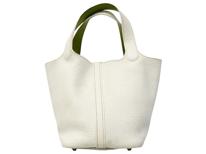 Hermès Hermes Picotin PM Eclat Handtasche Weiß - Ansicht 13