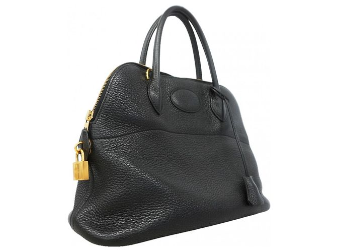 Hermès Borsa Hermes Bolide 31 in pelle Taurillon Clemence nera Nero - vista 2