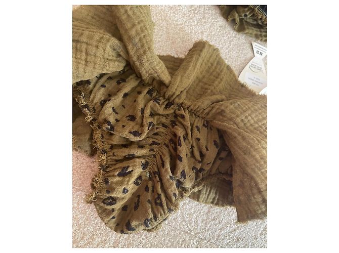 Autre Marque Bikini Como un pez en el agua de Algodón Gofrado Estampado Leopardo - Verde Militar Negro Caqui Estampado de leopardo - vista 7