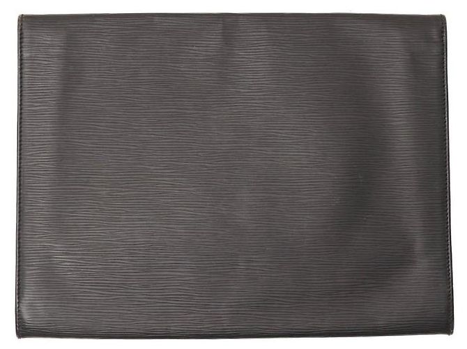 Louis Vuitton Pochette Epi in pelle nera Nero - vista 2