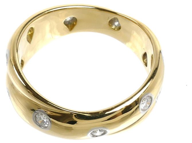 Anello Tiffany & Co. in oro giallo 18K e platino Dots Twist - vista 4