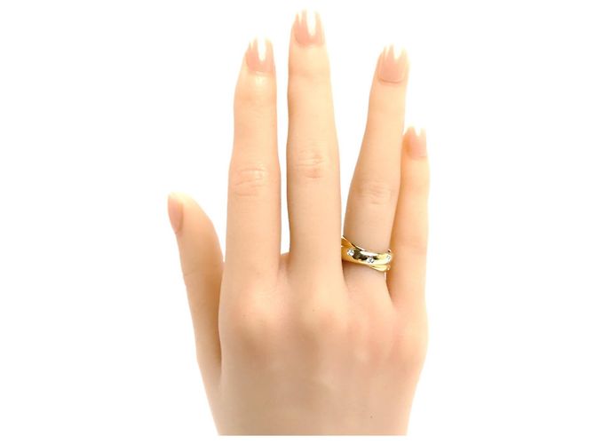 Anello Tiffany & Co. in oro giallo 18K e platino Dots Twist - vista 7