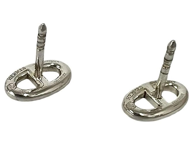Hermès Orecchini a lobo in argento Hermes Chaine d'Ancre - vista 7