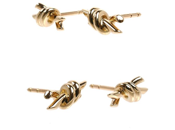 Tiffany & Co Orecchini Knot Small in oro rosa 18K Tiffany - vista 3