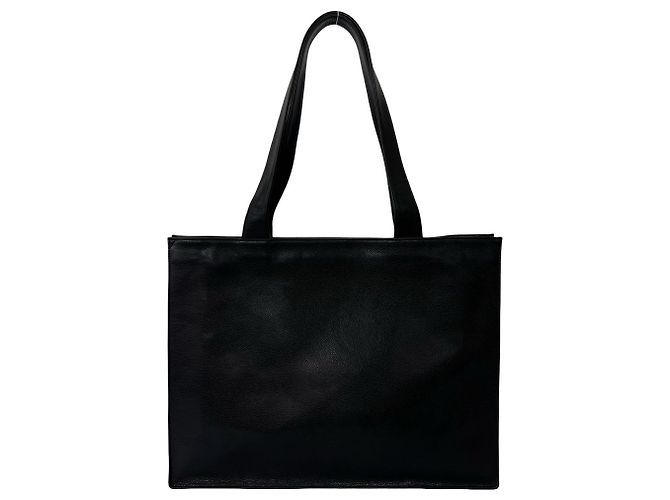 Sac cabas Chanel Vintage Coco Mark en peau caviar Noir - vue 3