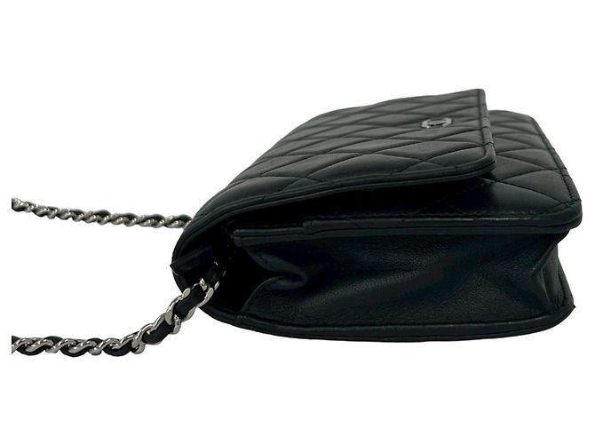 Timeless Borsa a tracolla Chanel Matelassé in agnello Nero - vista 5