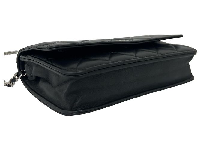 Timeless Borsa a tracolla Chanel Matelassé in agnello Nero - vista 7