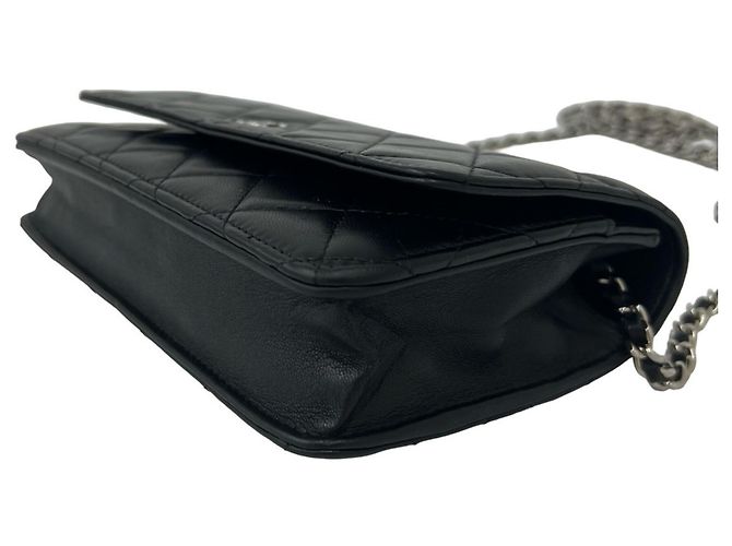 Timeless Borsa a tracolla Chanel Matelassé in agnello Nero - vista 8
