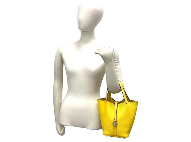 Hermès Borsa HERMES Picotin Lock PM Yellow Giallo - vista 2