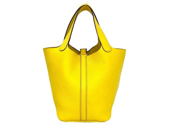 Hermès Borsa HERMES Picotin Lock PM Yellow Giallo - vista 3