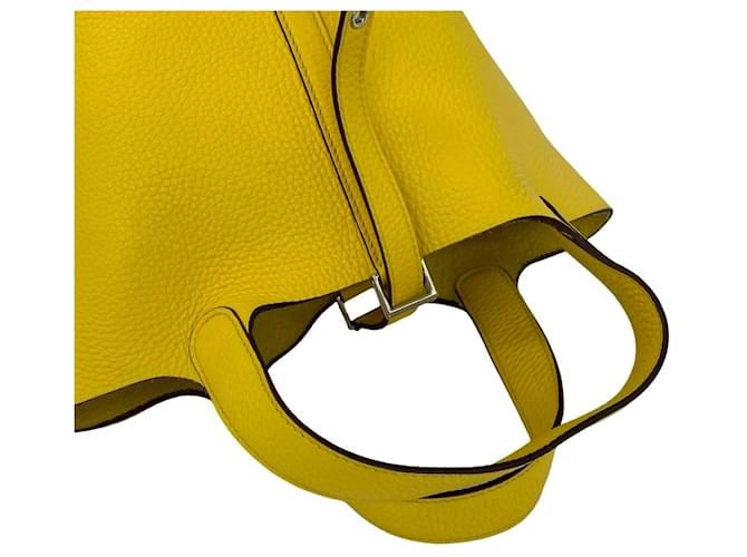 Hermès Borsa HERMES Picotin Lock PM Yellow Giallo - vista 4