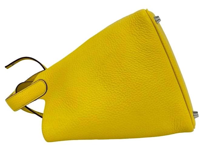 Hermès Borsa HERMES Picotin Lock PM Yellow Giallo - vista 5