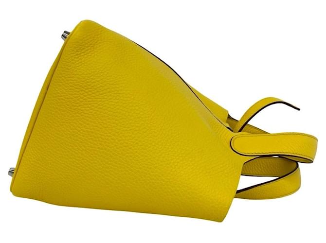 Hermès Borsa HERMES Picotin Lock PM Yellow Giallo - vista 6