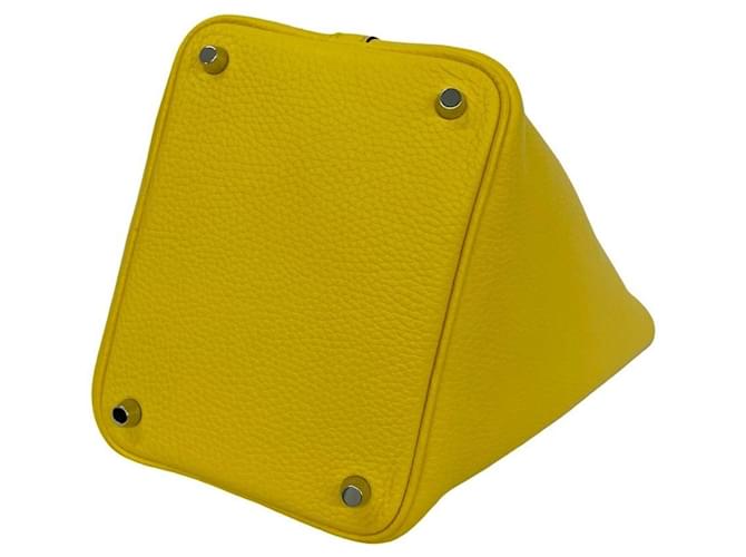 Hermès Borsa HERMES Picotin Lock PM Yellow Giallo - vista 8