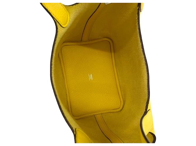 Hermès Borsa HERMES Picotin Lock PM Yellow Giallo - vista 9