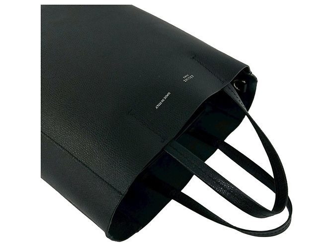 Céline Celine Cabas Vertical Small de cuero Shoulder Bag 2-Way Negro - vista 4