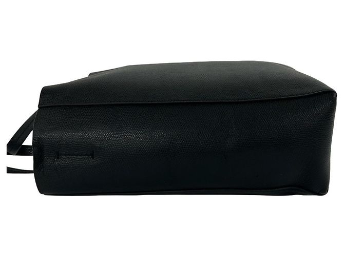 Céline Celine Cabas Vertical Small de cuero Shoulder Bag 2-Way Negro - vista 5