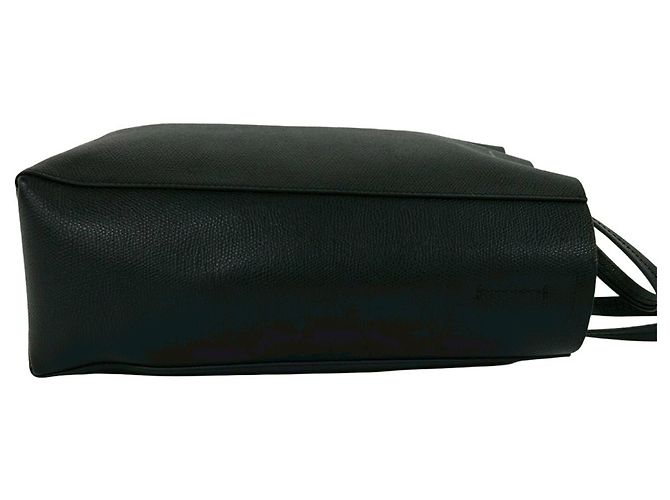 Céline Celine Cabas Vertical Small de cuero Shoulder Bag 2-Way Negro - vista 6