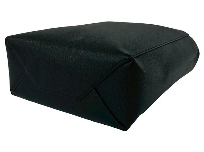 Céline Celine Cabas Vertical Small de cuero Shoulder Bag 2-Way Negro - vista 8