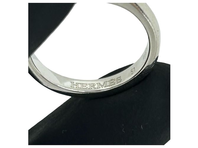 Ring Hermès Anello Chaine d'Ancre Hermes Argento - vista 3