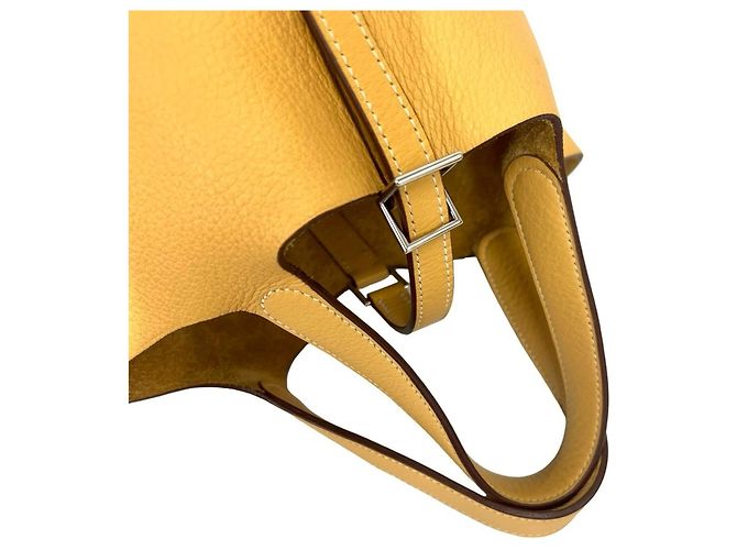 Borsa Tote Hermès Picotin PM Mini Giallo - vista 4