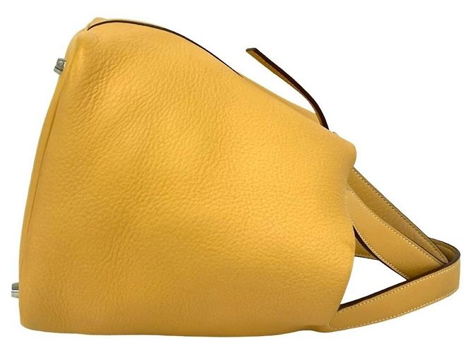 Borsa Tote Hermès Picotin PM Mini Giallo - vista 6