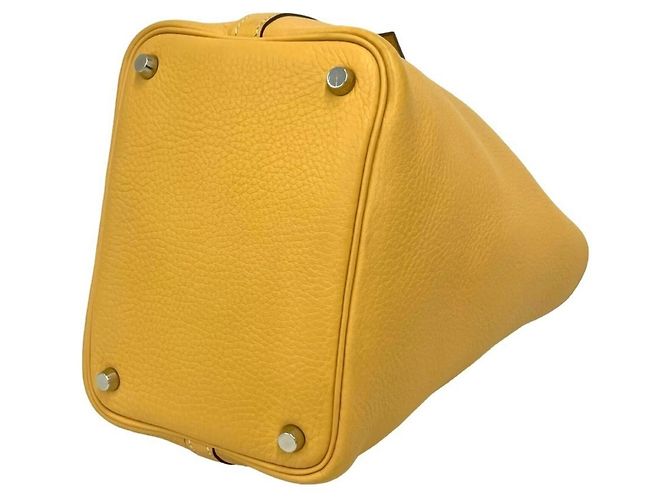 Borsa Tote Hermès Picotin PM Mini Giallo - vista 7