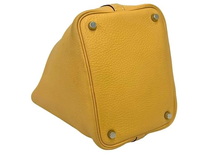 Borsa Tote Hermès Picotin PM Mini Giallo - vista 8