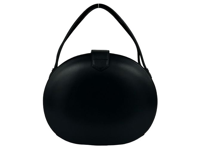 Bolsa de mão redonda de couro Loewe Vintage Anagram Mini Tote Preto - vista 3