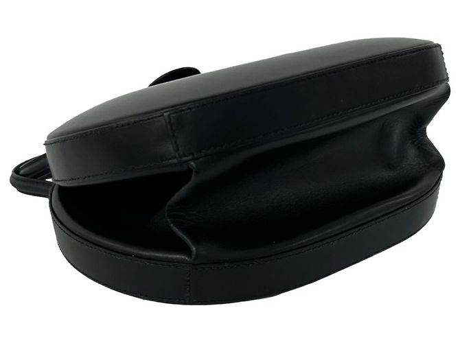 Bolsa de mão redonda de couro Loewe Vintage Anagram Mini Tote Preto - vista 7