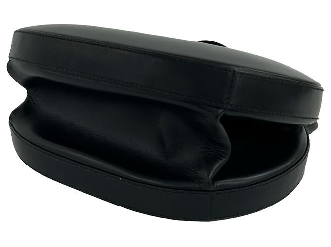 Bolsa de mão redonda de couro Loewe Vintage Anagram Mini Tote Preto - vista 8