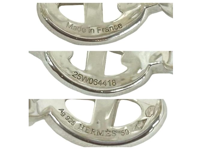 Ring Hermès Anello Hermes Chaine d'Ancre Enchainée GM Argento - vista 3