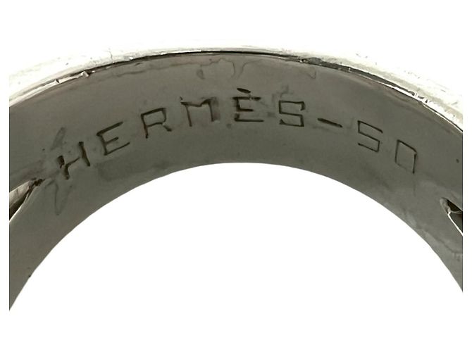 Ring Anello Hermès History in Argento e Oro Giallo D'oro - vista 3