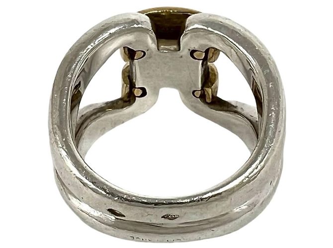 Ring Anello Hermès History in Argento e Oro Giallo D'oro - vista 6