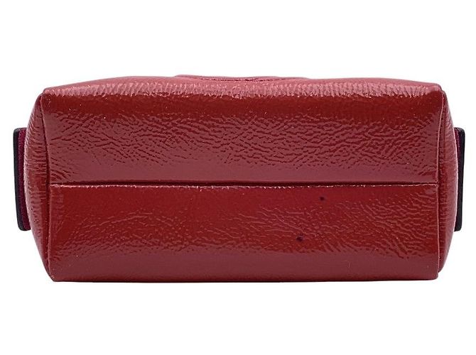 Gucci Roter Patentleder Interlocking Soho Kosmetiktasche - Ansicht 4