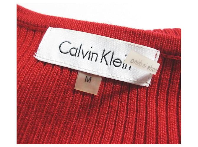Autre Marque Calvin Klein Strickpullover Rot - Ansicht 5