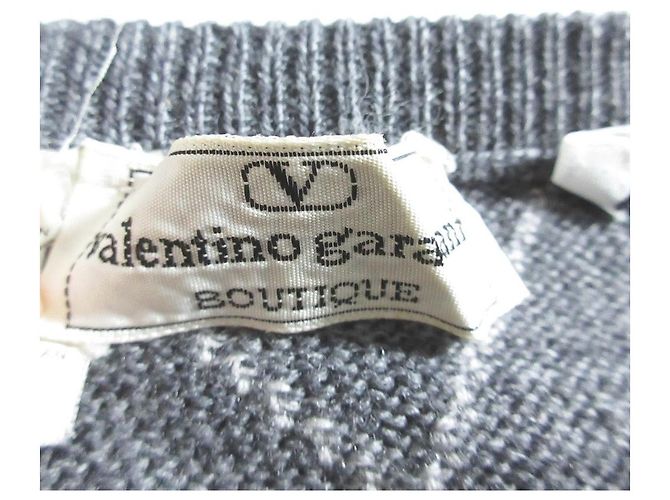 Valentino Garavani Argyle Wollstrickpullover Braun Grün - Ansicht 4